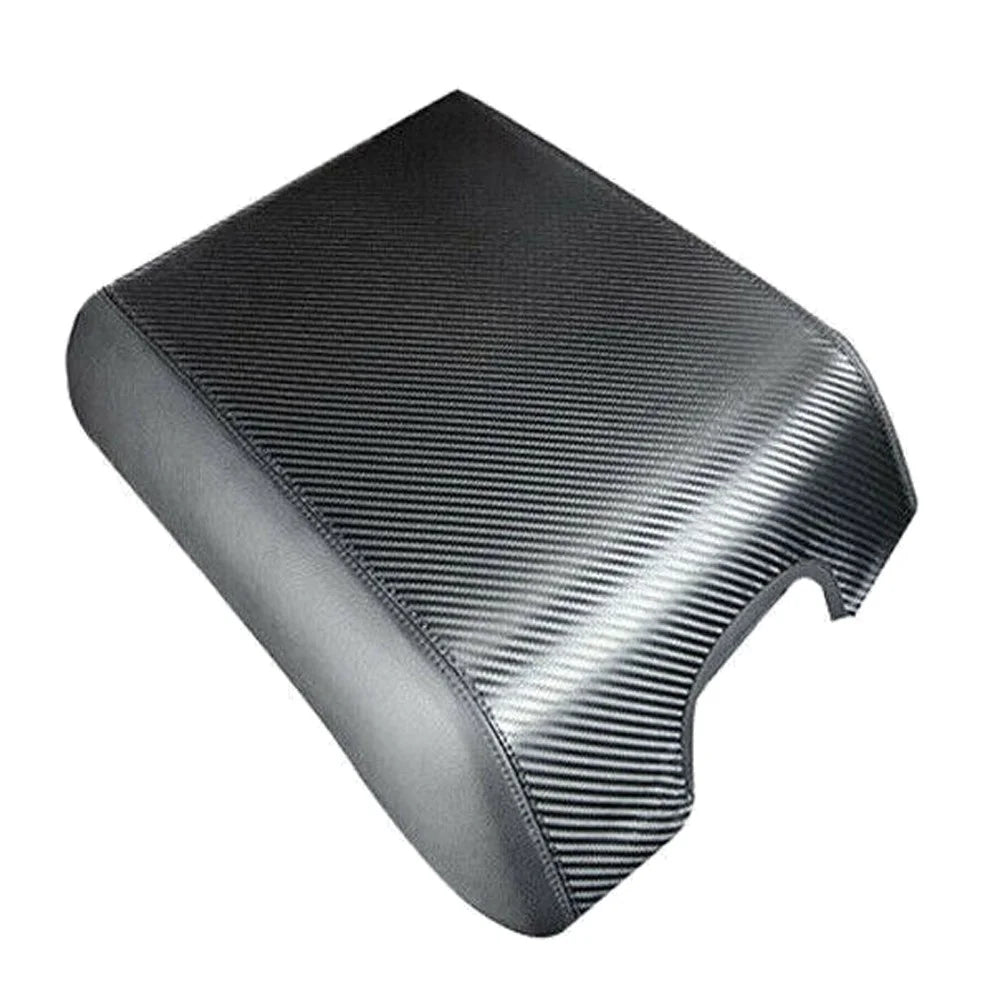 Teledu Leather Center Console Armrest Cover Pad Protector F150 Carbon
