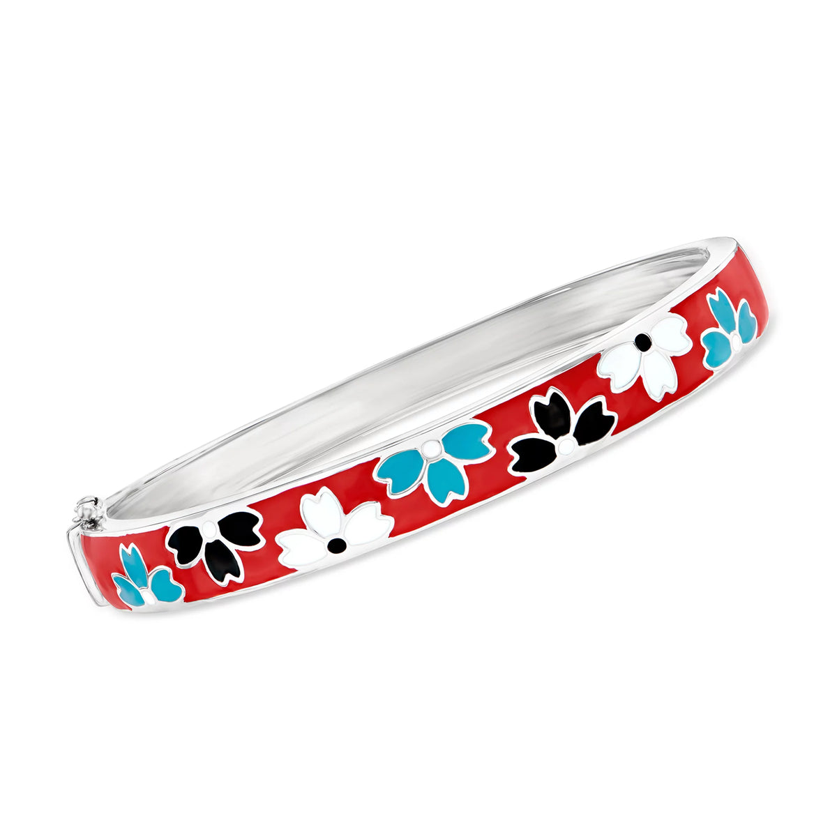 Ross-Simons "Spring Stack" Set Of 5 Bangle Bracelets in Sterling Silver, For Her, Adult