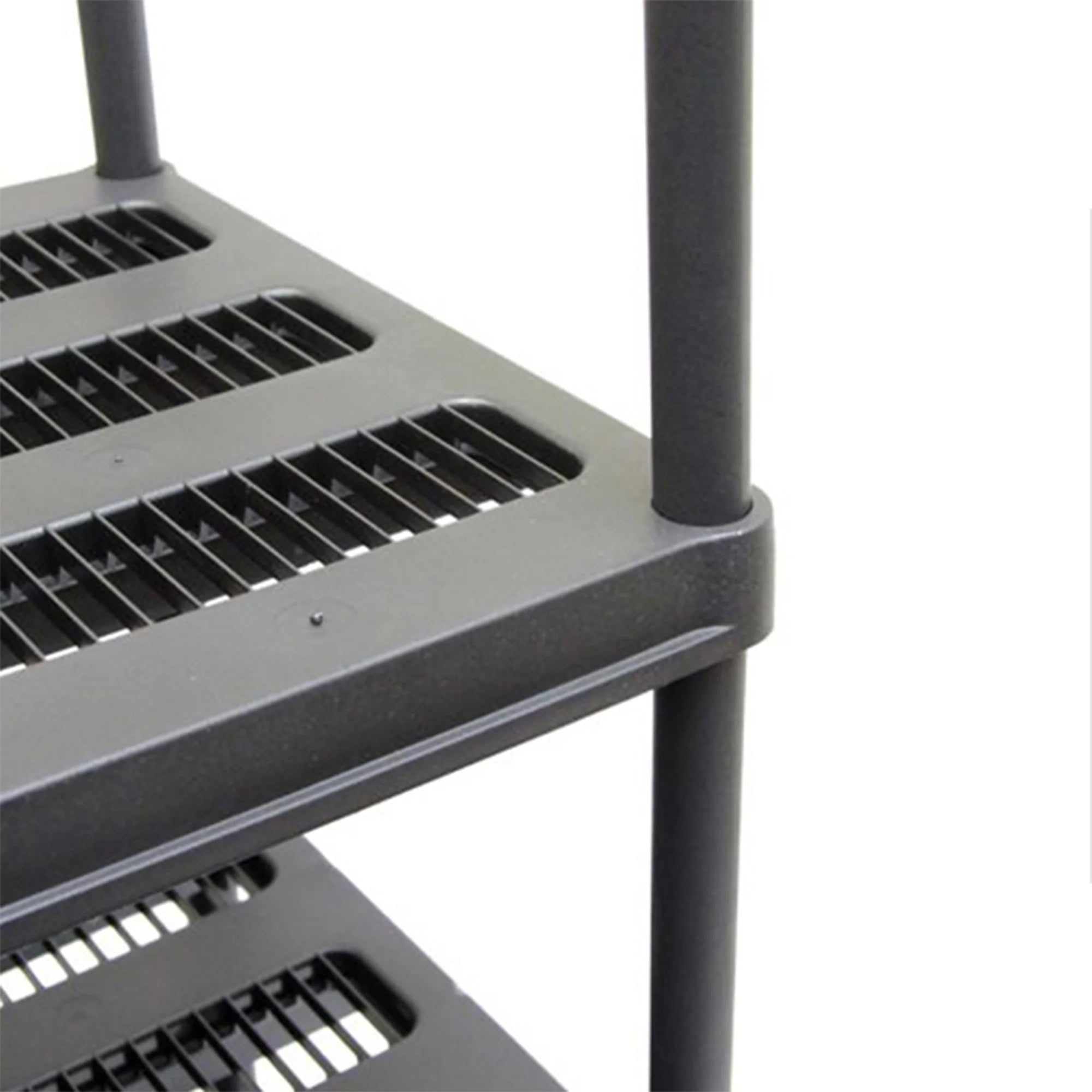 Juggernaut Storage 72 Inch 5 Shelf Plastic Utility Shelving Storage Unit