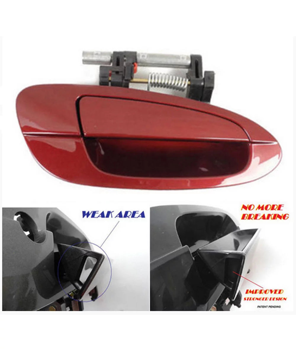 For 02-08 Nissan Altima Rear Right Outside Outer Exterior Door Handle B4005 Red Mica Pearl AX3 02 03 04 05 06 07 08 Fits select: 2002-2004 NISSAN ALTIMA SE, 2005 NISSAN ALTIMA S/SL