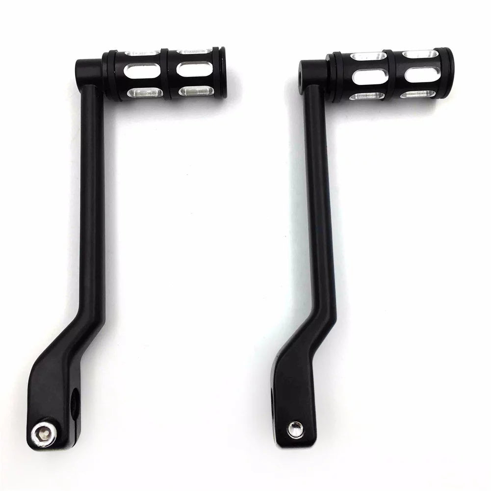 HTT- Style 011- Motorcycle Black Aluminum Heel Toe Shift Levers/Gear Shift Pedal Levers w/ Shifter Pegs For Harley Davidson Trike 2008 and later