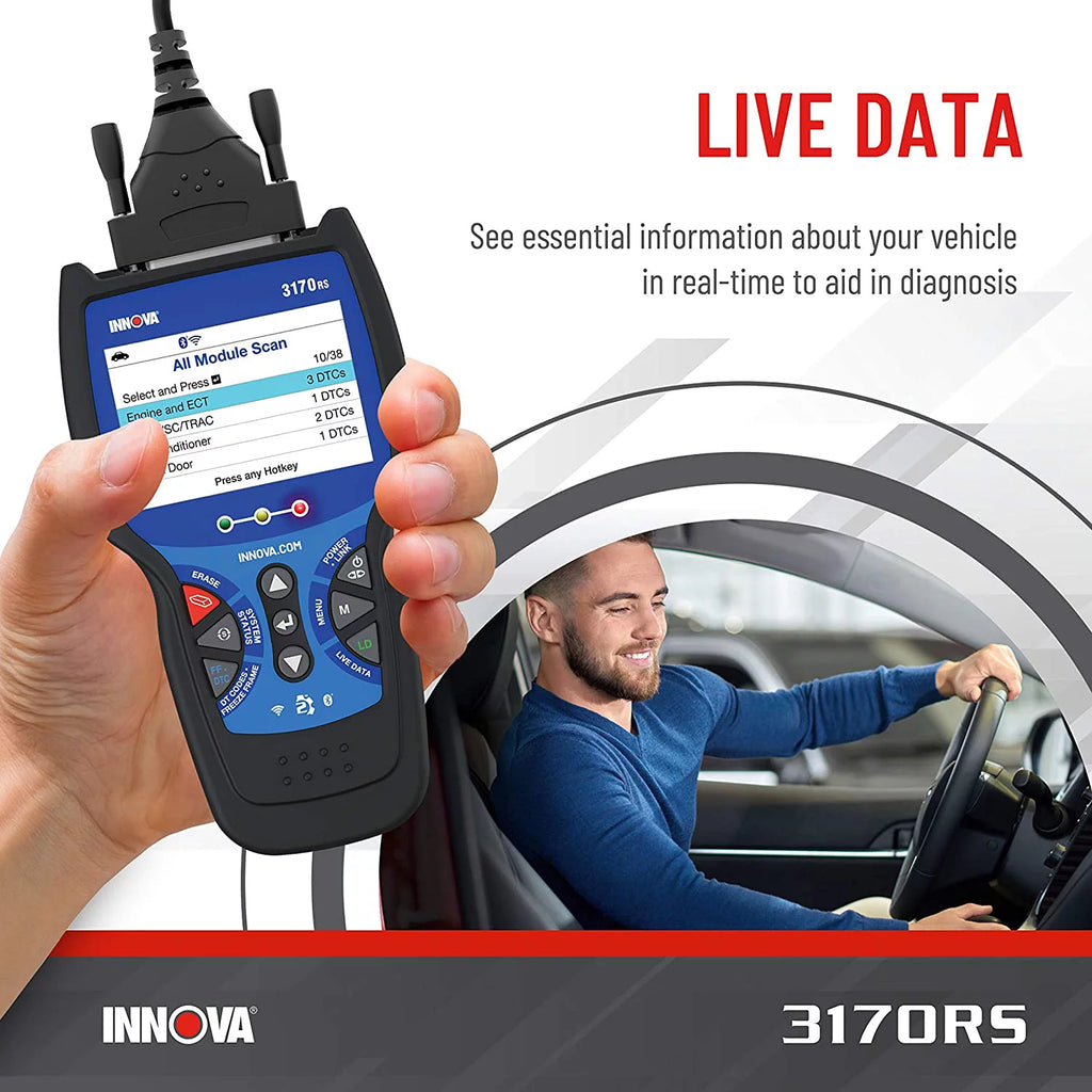 INNOVA 3170RS FixAssist Bluetooth Code Reader Vehicle Diagnostic Scanner