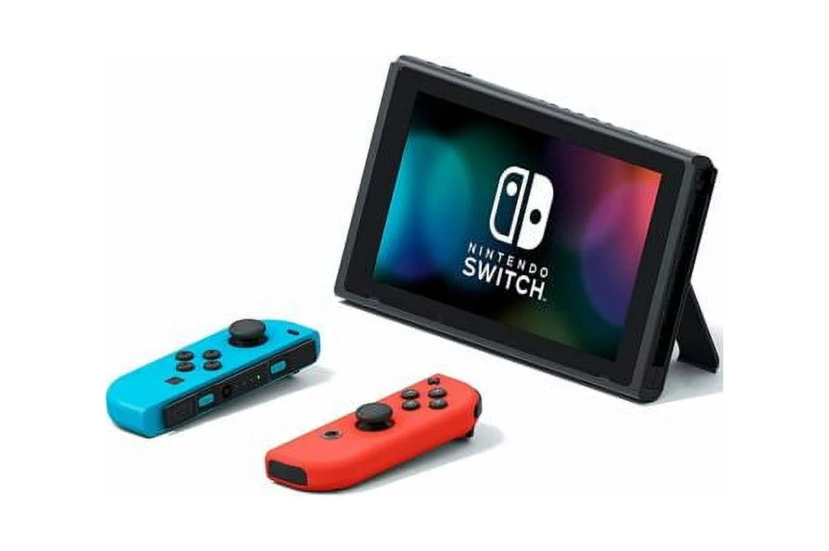 Previously Owned Nintendo Switch 32GB Console Neon Red & Neon Blue Joy-Con HADSKABAA