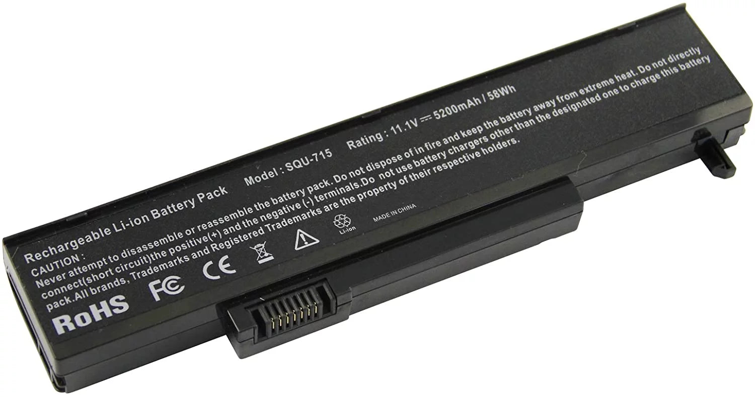 Laptop Battery for Gateway SQU-715 (6-cell, 4800mAh)