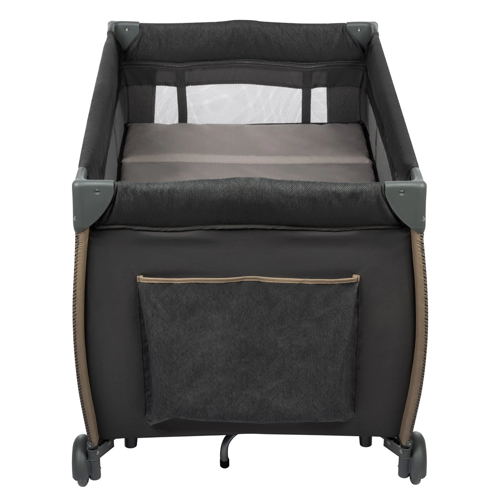 Monbebe Play Yard with Full Size Rocking Bassinet, Castle Point