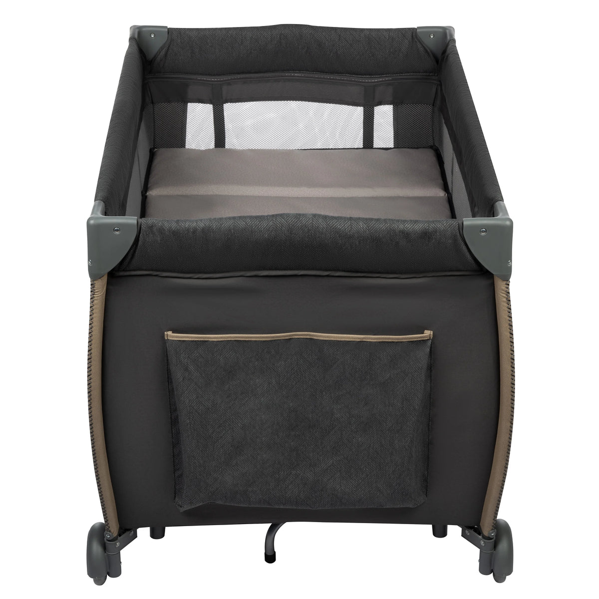 Monbebe Play Yard with Full Size Rocking Bassinet, Castle Point
