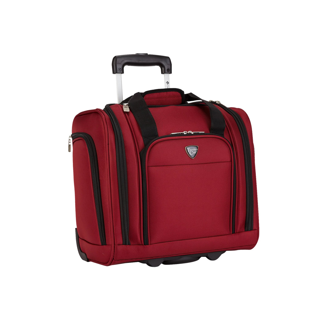 Travelers Club 3 pc. Expandable Spinner Luggage Set - Red