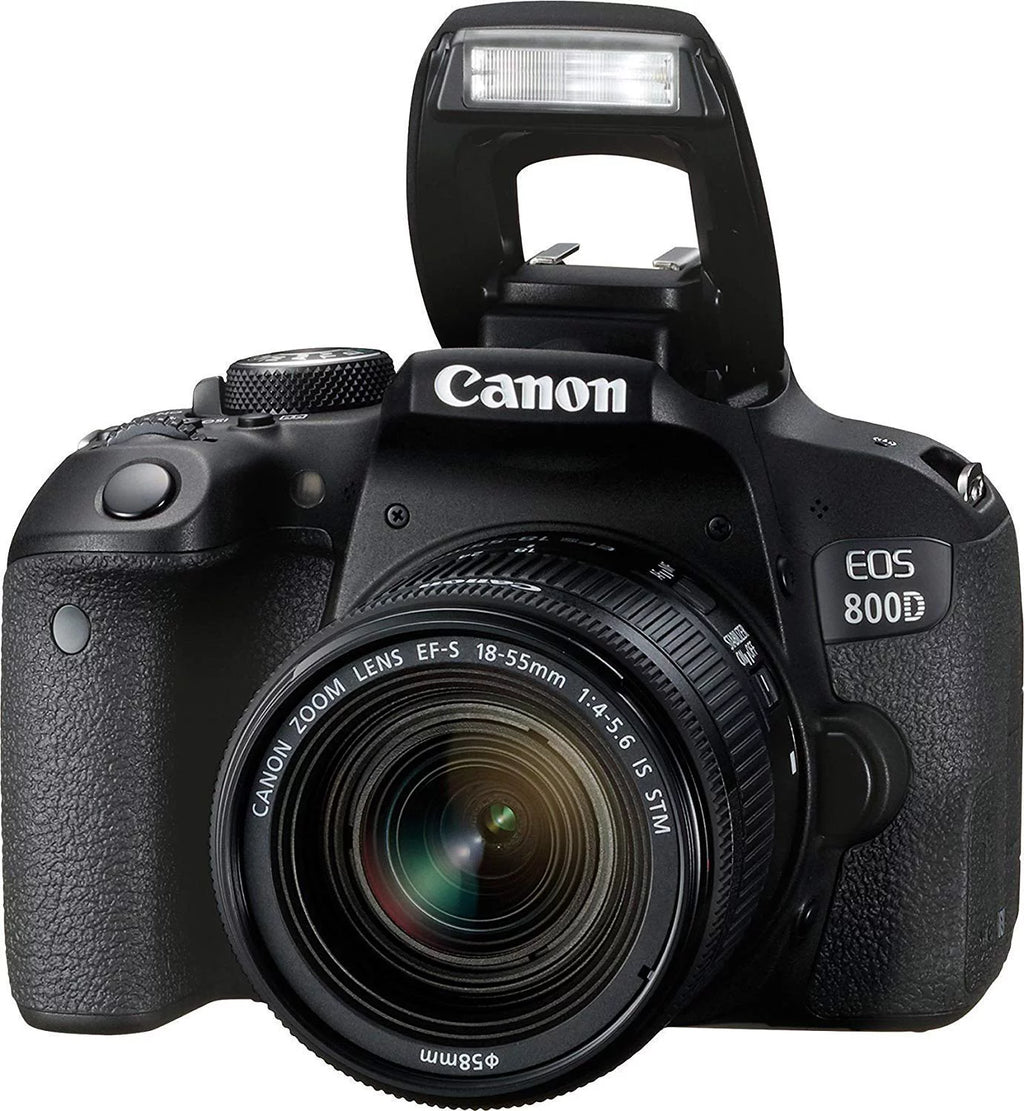Canon EOS 800D (Rebel T7i) 18-55mm IS STM Lens  Bundle  SanDisk 32gb SD Card + 3PC Filter Kit