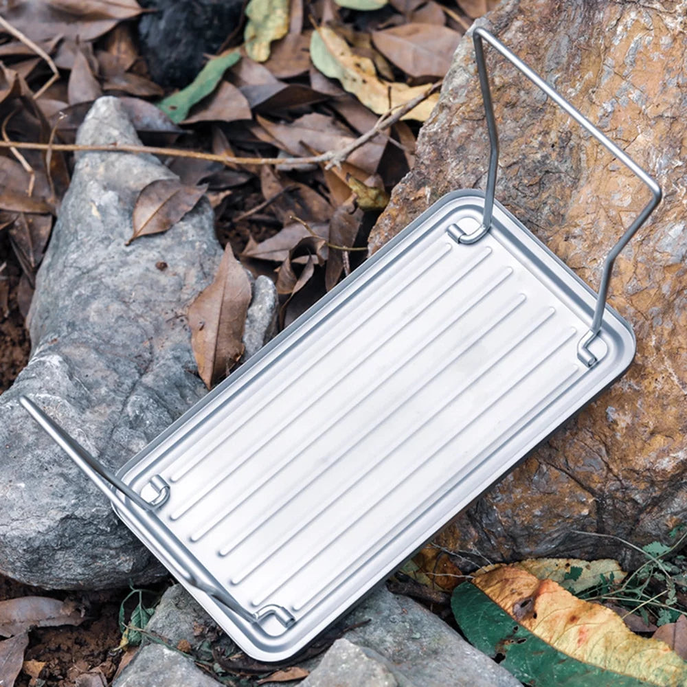 TOMSHOO Ultralight Camping Grill,  BBQ Grate and Table for Picnic & Barbecue