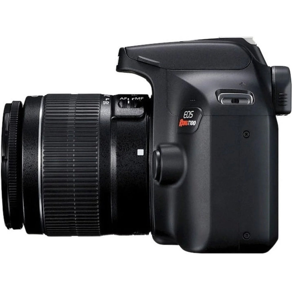 Canon EOS Rebel T100 18 Megapixel Digital SLR Camera with Lens, 0.71", 2.17", Black