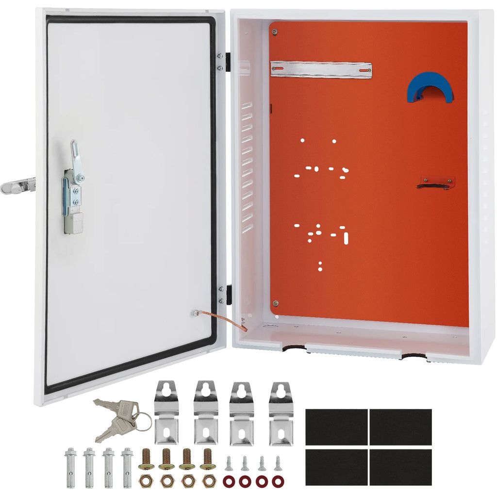 SKYSHALO Tesla EV Charger Station Box, 28'' x 20'' x 10'', Outdoor Cable Box Charging Box Cable Organizer, IP32 Waterproof Dustproof Cool Roll Alloy Electrical Enclosure Box, for Tesla Wall Connector