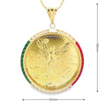 10K Gold Centenario Replica Charm