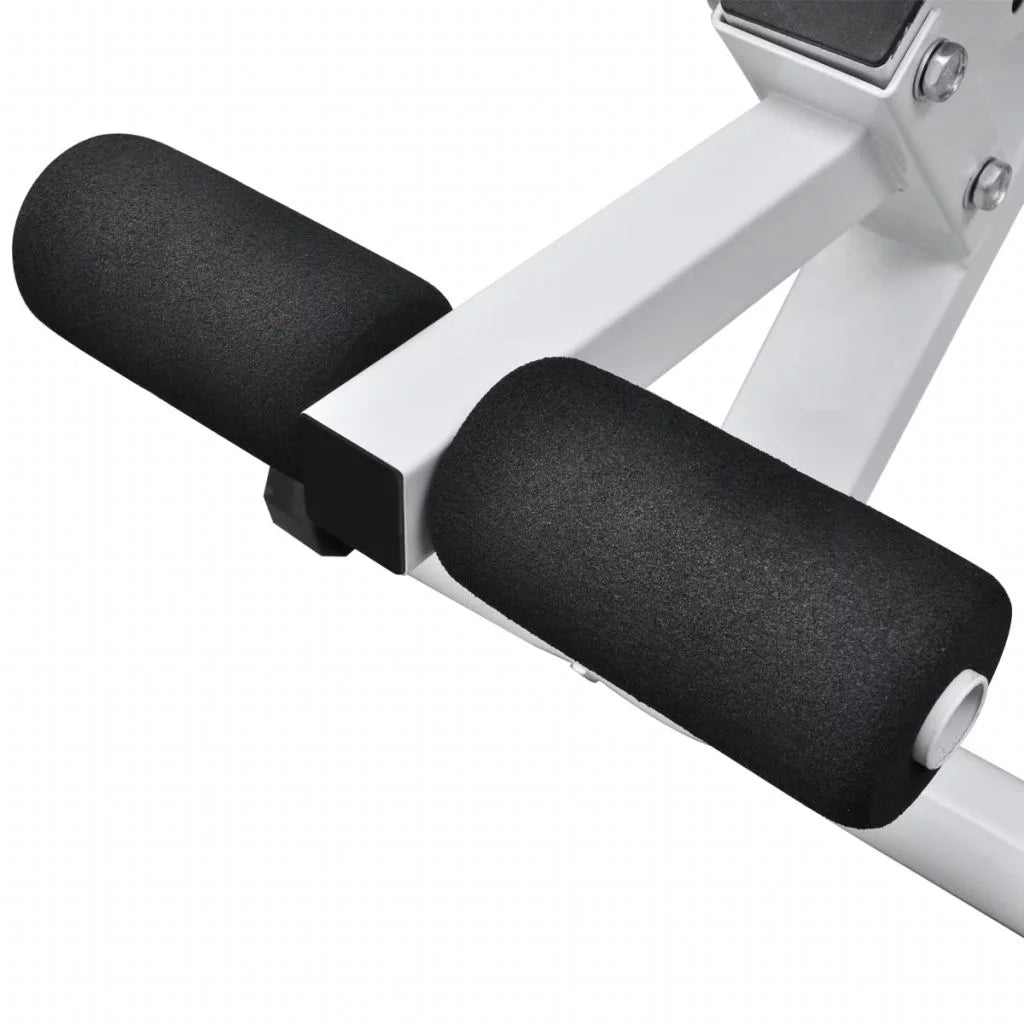 Dcenta Fitness Utility Bench Backrest Adjustable Padded Cushion Full Body Workout Strength Training Bench Exercise Equipment for Home Gym, Weight Lifting 52 x 16 x 19 Inches