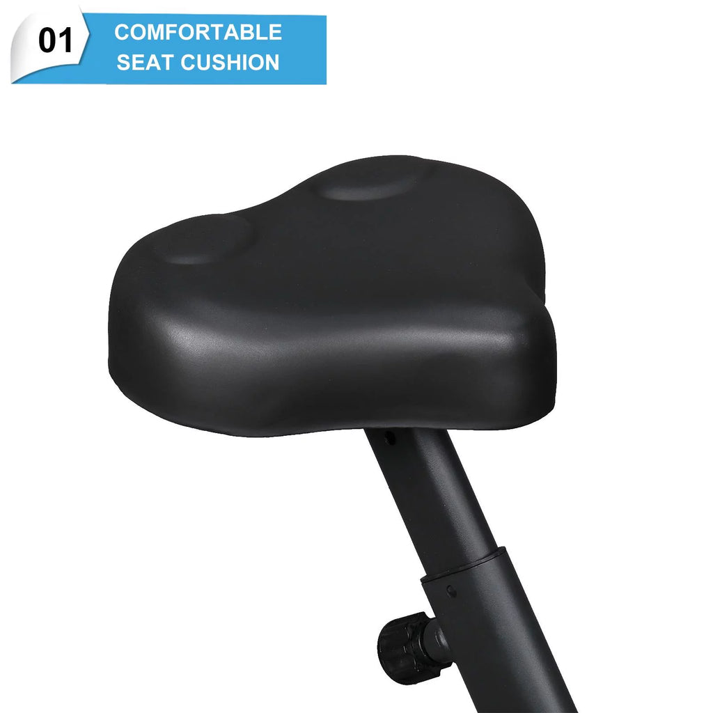 SalonMore Folding Upright Bike, for Indoor Home Cycling Trainer
