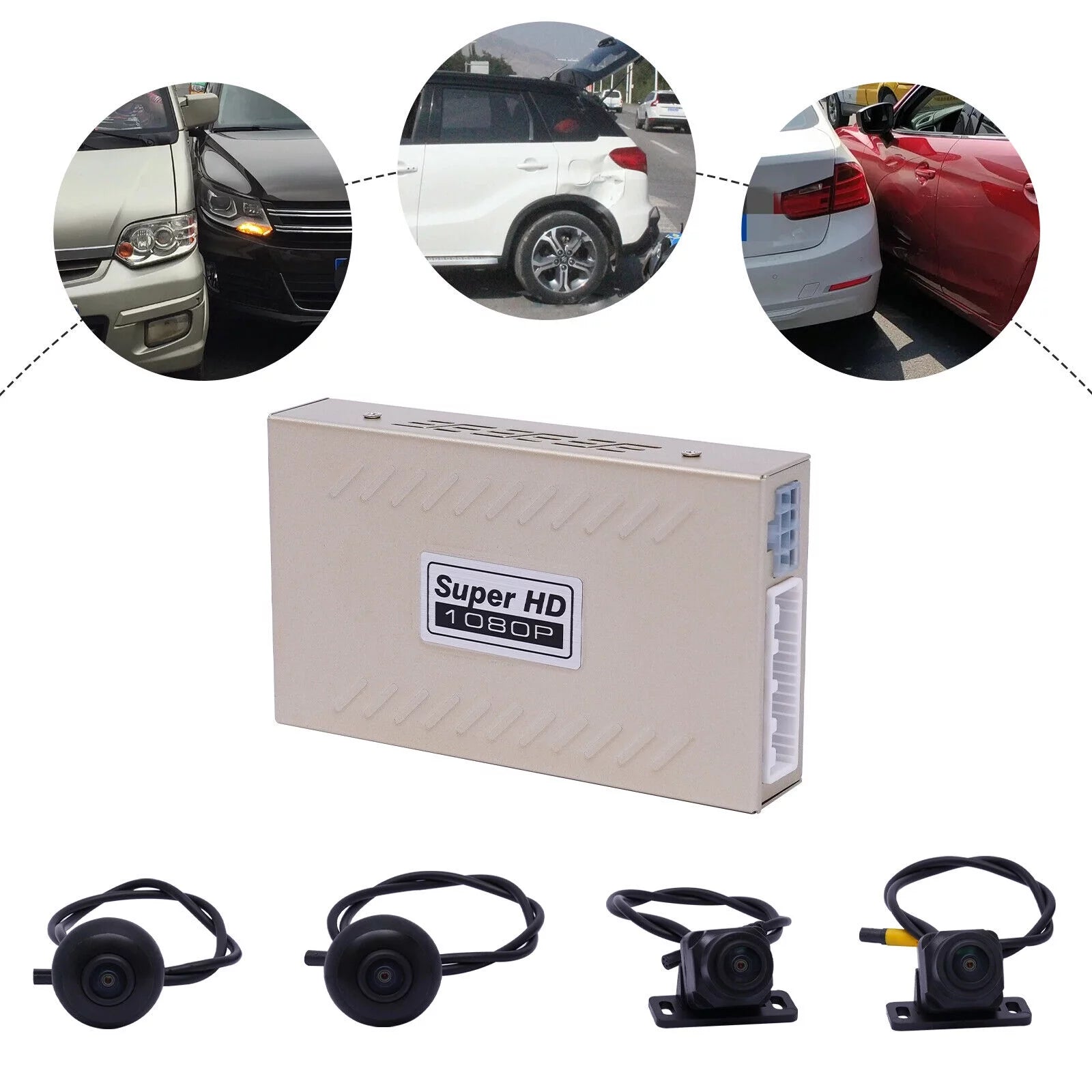 MONIPA 360° Lens Car DVR Dash Cam Video Recorder CMOS Image Sensor Rear Camera