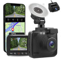 4K Dash Cam for Cars, Dash Cam Front and Rear with Night Vision, 2160P FHD Car Camera, 170° Wide Angle Driving Recorder with G-Sensor, Parking Monitor, Loop Recording, WDR, Built-in WiFi & GPS