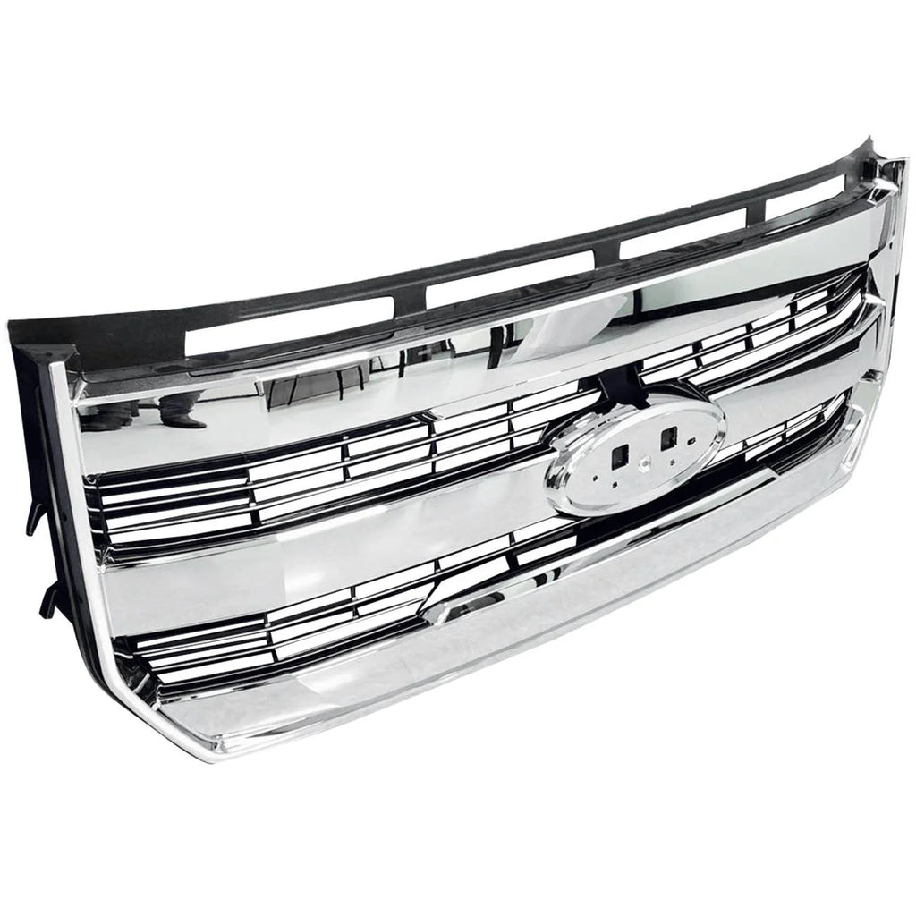 For 15-17 F-150 Front Bumper Radiator Grille Chrome W/o camera FL348200PBS