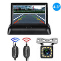 Wireless Car Portable Backup Camera Rear View HD Parking System Night Vision+ 4.3 Monitor