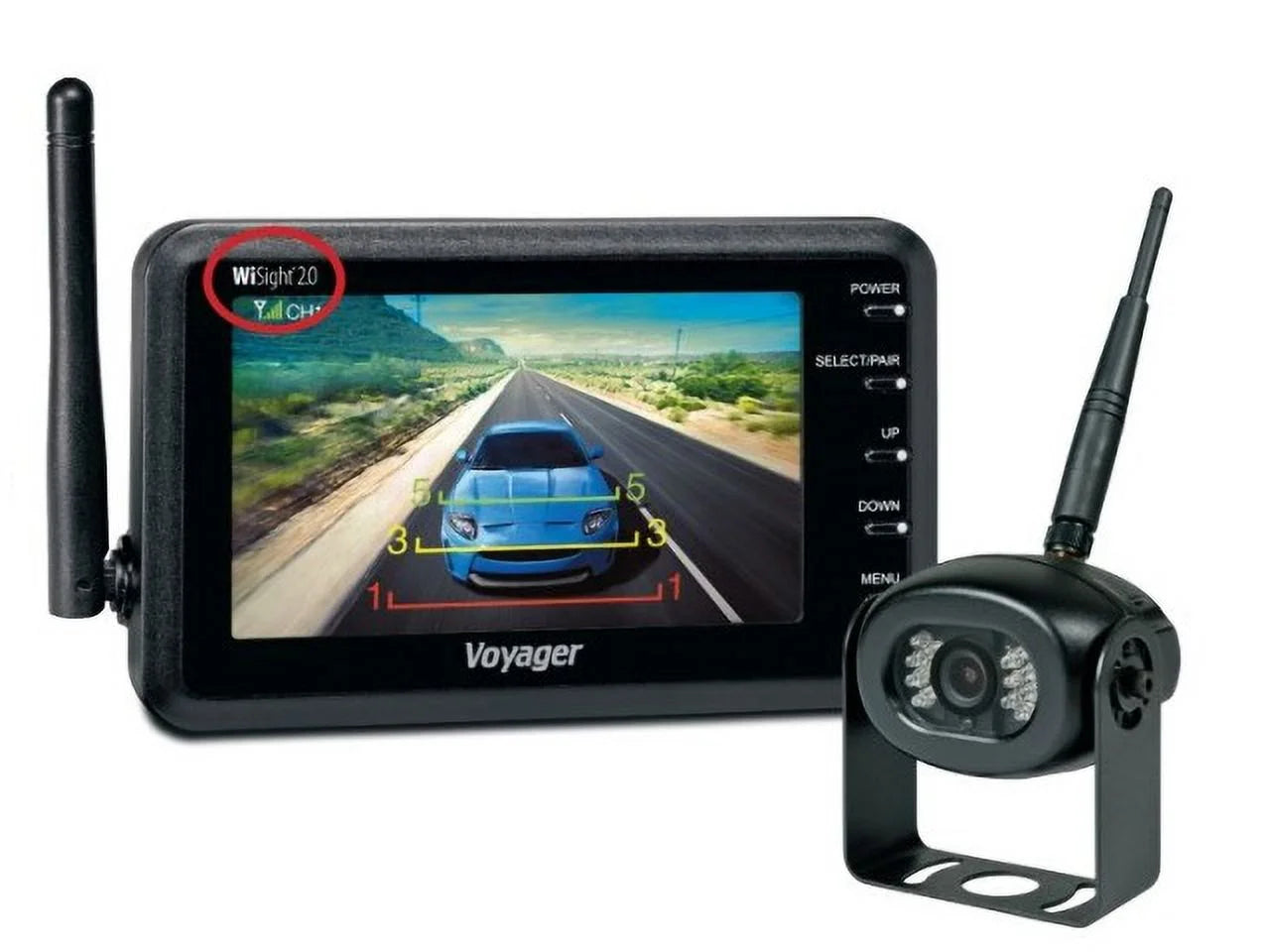 Voyager WiSight 2.0 - 4.3" Monitor w/Camera - Wireless