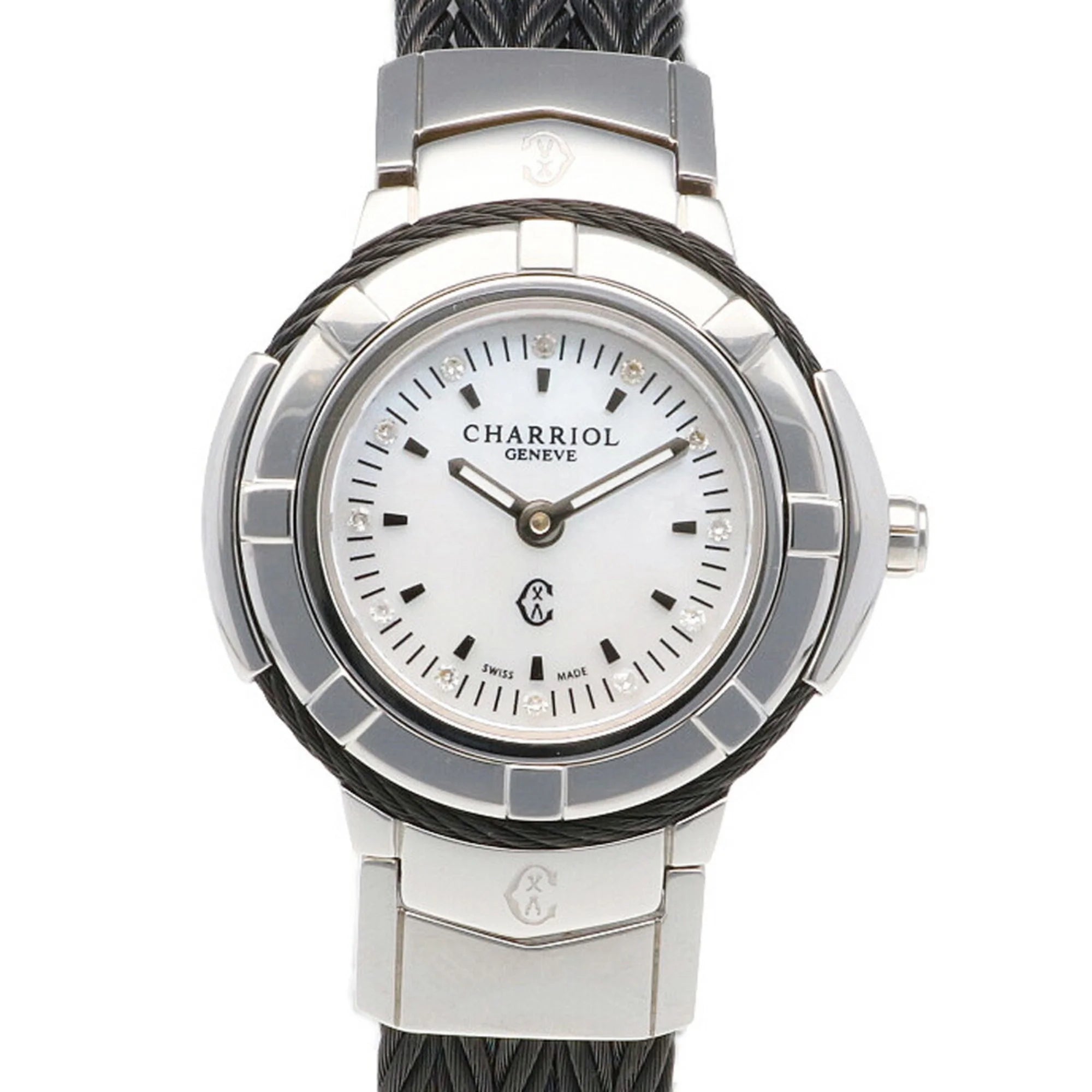Secondhand CHARRIOL Saint-Tropez Watch Corrosion-free Metal Quartz For Her (Good)