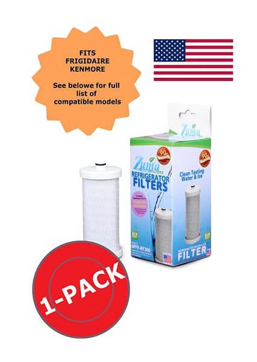 ZUMA Brand , Water and Ice Filter , Model # OPFF-RF300 , Compatible with Frigidaire® RF-100 - 994 - Made in U.S.A.