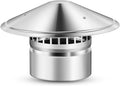 6 Inch Cone Top Chimney Cap Corrosion-free Metal Cone Cap with Screen Chimney Cover Outside Roof Silver Fireplace Screen Cover Exterior Stove Pipe Topper for Vent Flue Family Kitchen Cooking