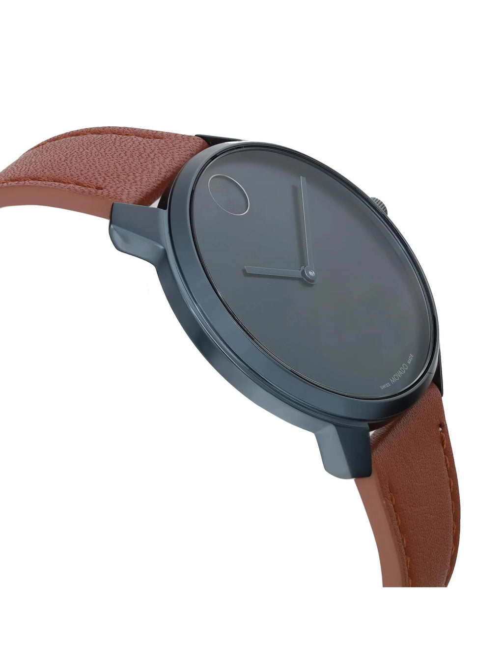 New Movado BOLD Thin 42mm PVD Metal Blue Dial Quartz Men Watch 3600830