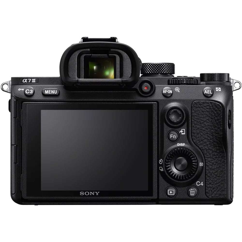 Sony a7III 24.2MP Full Frame Mirrorless Interchangeable Lens Camera Body + 64GB Memory & Flash a7III Accessory Bundle