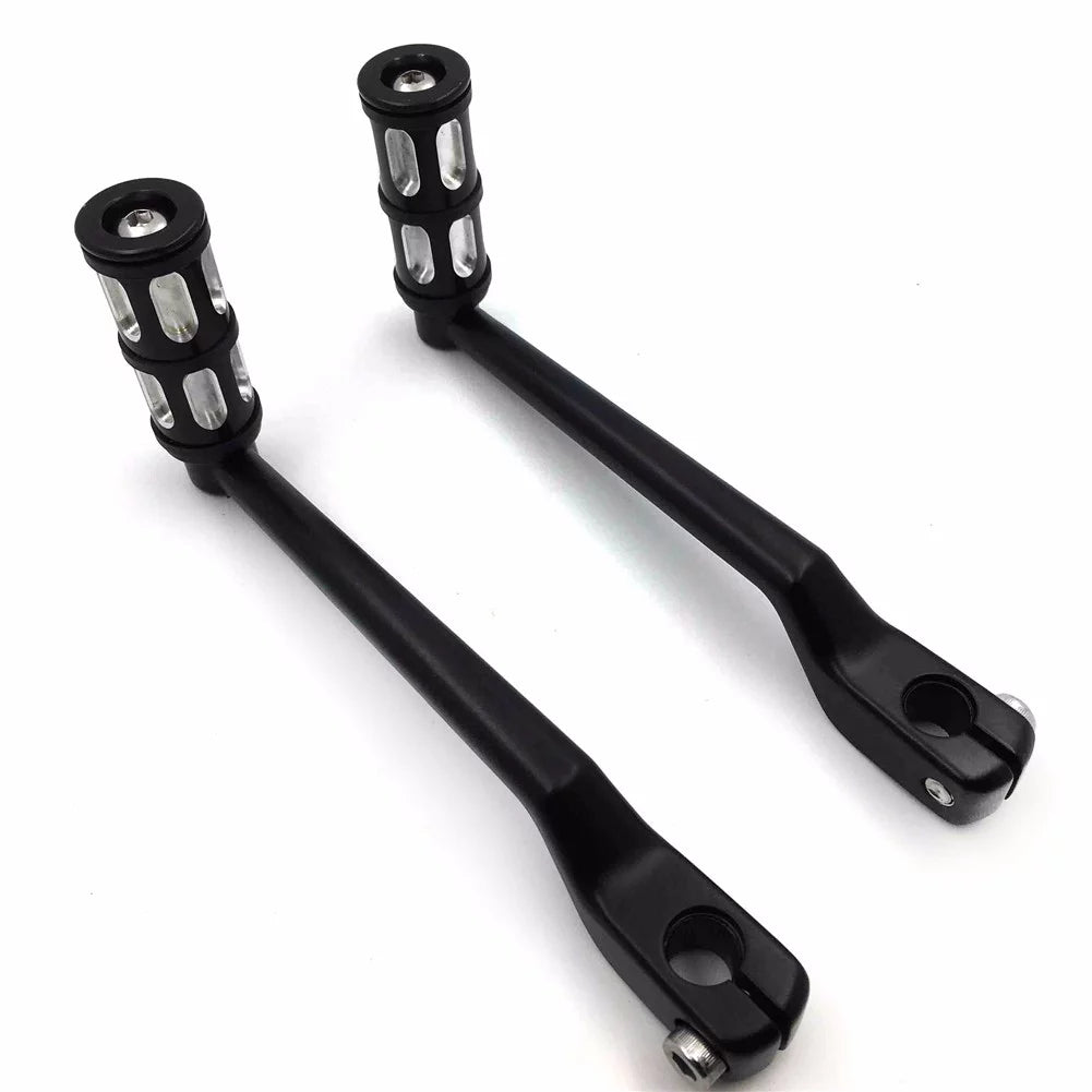 HTT- Style 011- Motorcycle Black Aluminum Heel Toe Shift Levers/Gear Shift Pedal Levers w/ Shifter Pegs For Harley Davidson Trike 2008 and later
