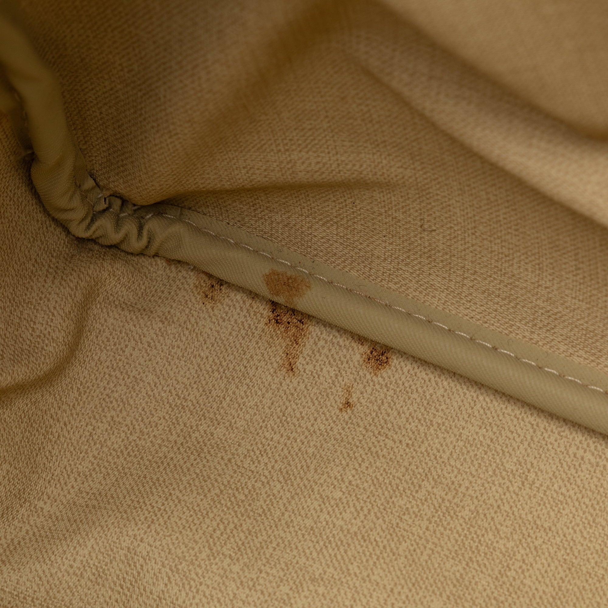 Used Authenticated Louis Vuitton Monogram Deauville Canvas Brown Handbag Top HandleBag Unisex (Good)