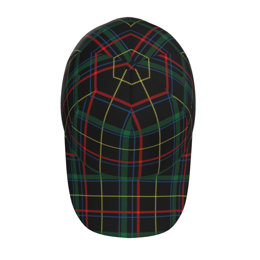 Balery Baseball Cap Adjustable Size for Running Workouts and Outdoor Activities All Seasons Dad Hat(Buffalo Plaid Dark Green)