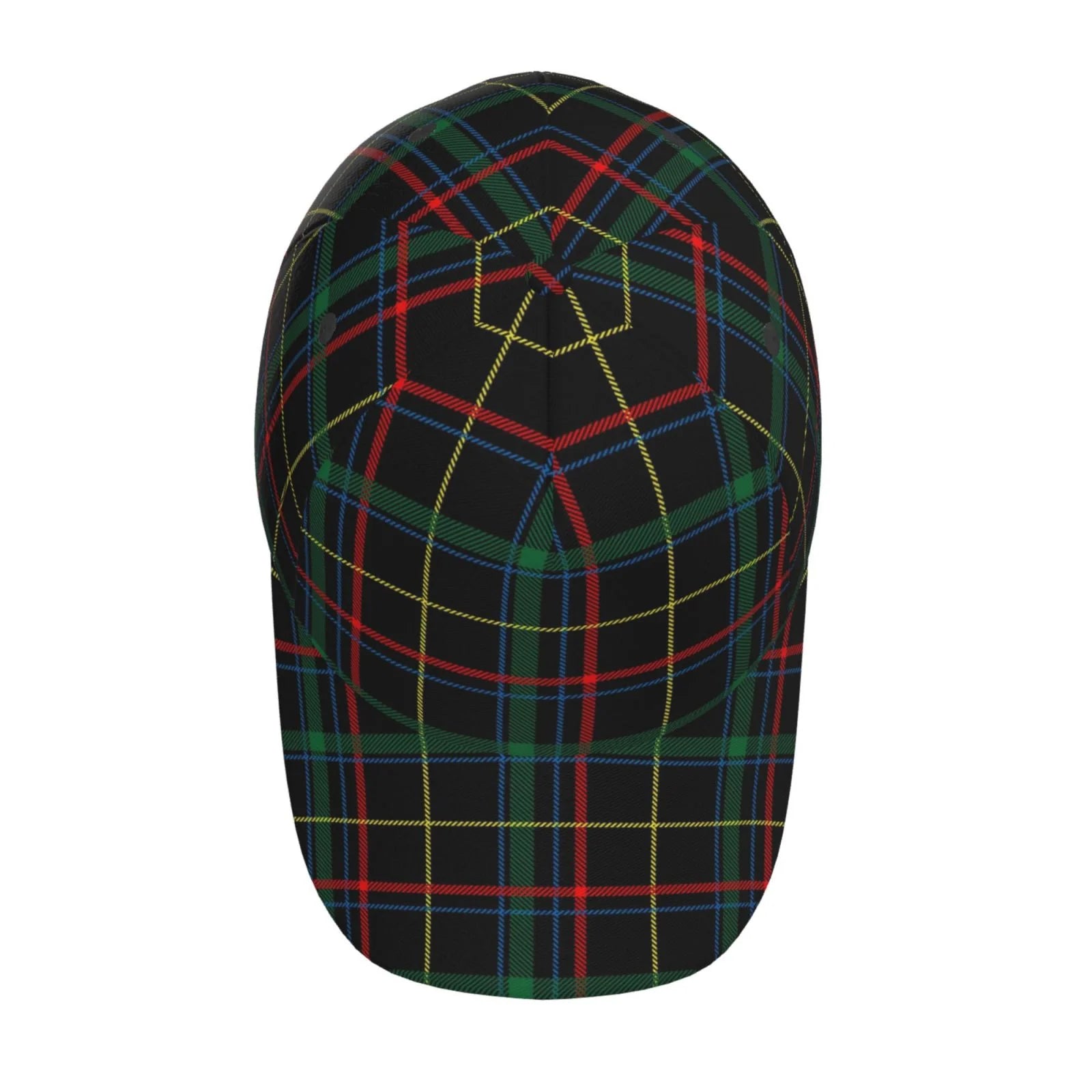 Balery Baseball Cap Adjustable Size for Running Workouts and Outdoor Activities All Seasons Dad Hat(Buffalo Plaid Dark Green)