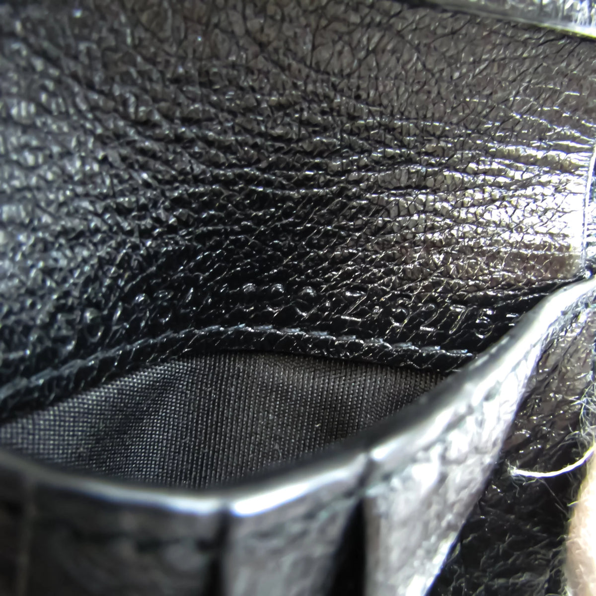 Used Balenciaga 504934 Unisex Leather Wallet (bi-fold) Black (Good)