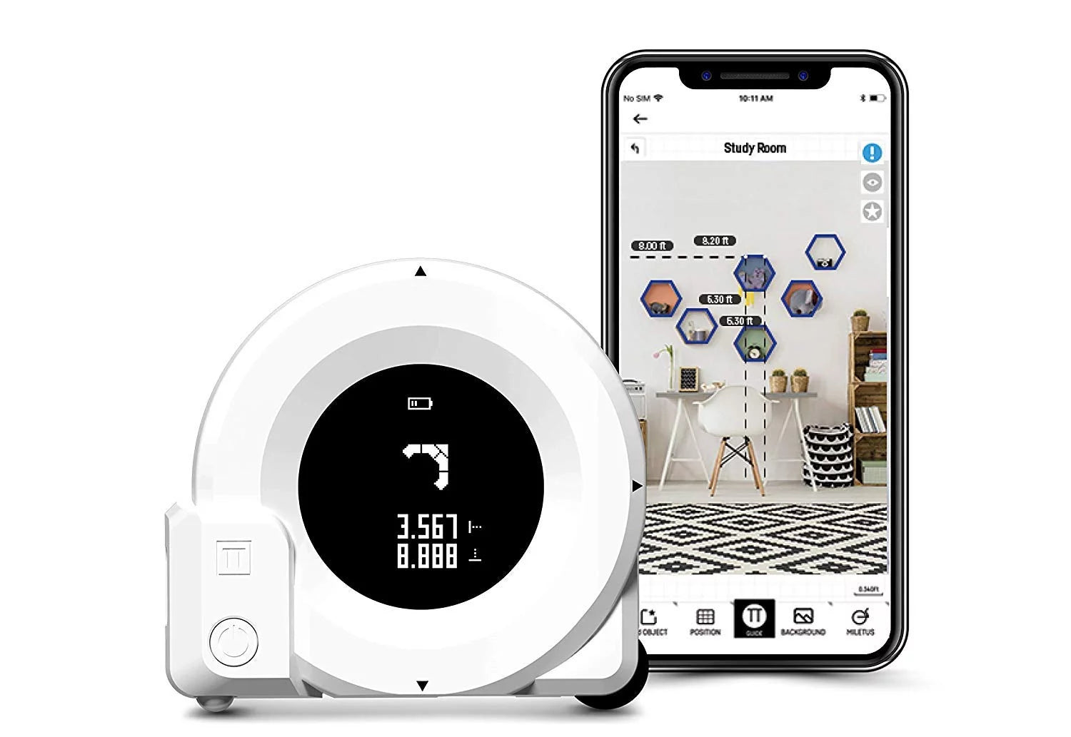 Plott Cubit - Smart Virtual Reality Measuring Tool with Bluetooth Compatibility
