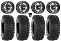 MetalFX Delta 15" Wheels Black 33" XC450 Tires Polaris RZR XP 1000 / PRO XP / Ranger XP 900/1000