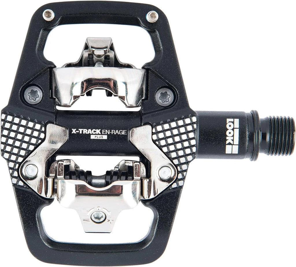 Cycle - X-Track En-Rage Plus MTB Pedals - Standard SPD Mechanism Compatible - Ultra Strong Forged Aluminum Body - Large Contact Surfaces - Ideal Enduro Bike Pedals