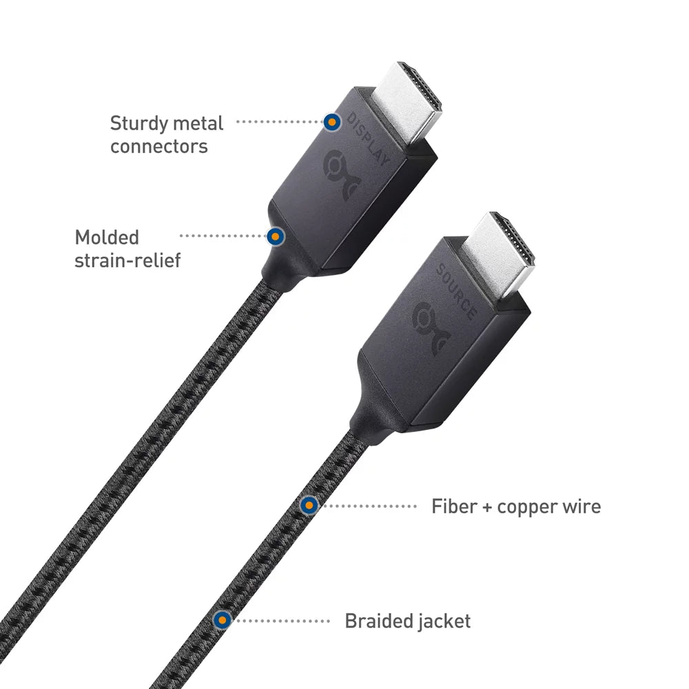 Cable Matters Certified Active Ultra High Speed HDMI Cable (Fiber Active Optical 8K HDMI Cable) – 10m / 32.8 Feet – Supporting 8K@60Hz 4K@120Hz HDR - Designed for XBOX, Compatible with PS5, Apple TV