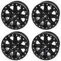 (4 Pack) 4/137 Tusk Uinta Beadlock Wheel 15X7 5.0 + 2.0 Matte Black For Can-Am Defender Hd10 Pro Xt 2020-2023