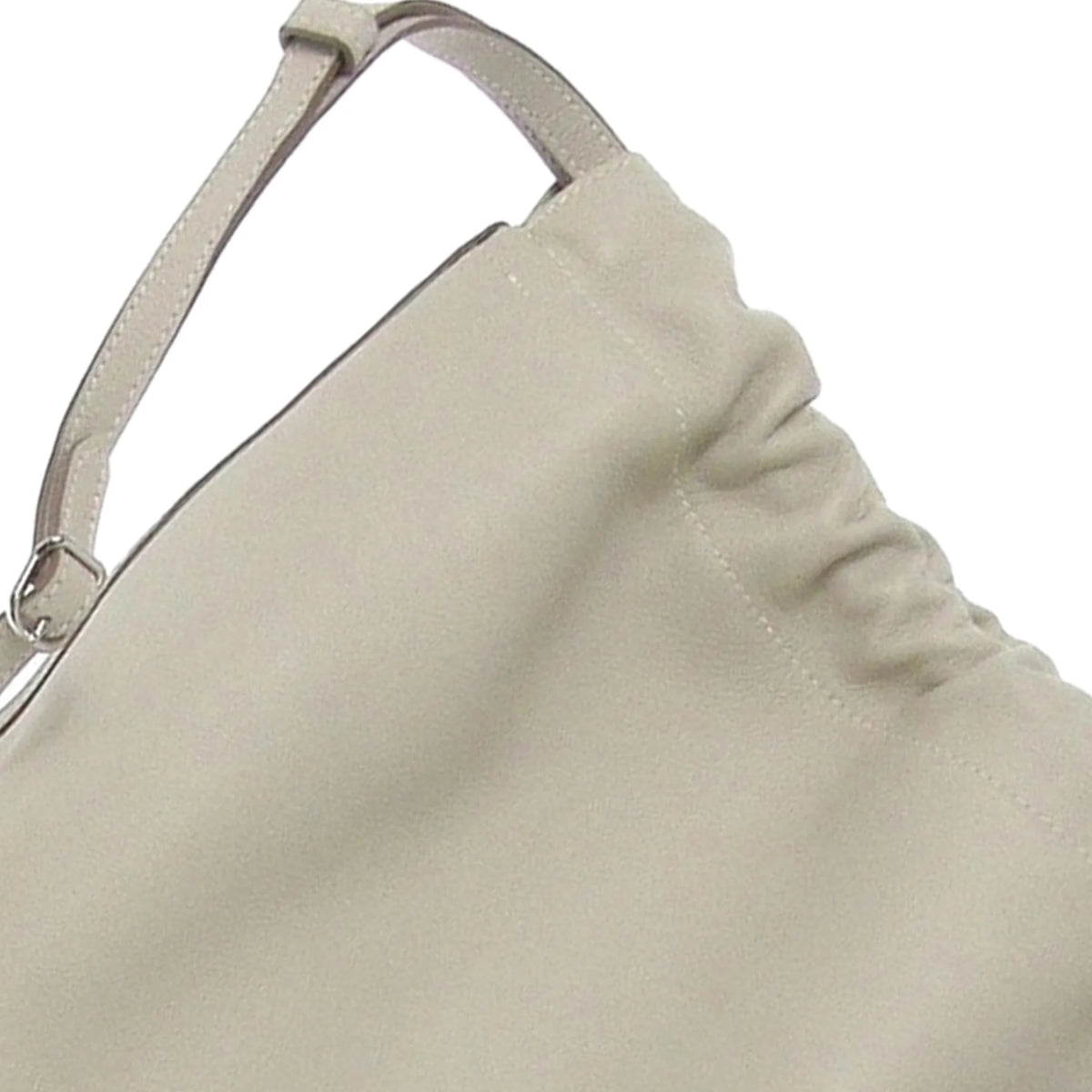 Used Authenticated Hermès Cheri Bridado Backpack Calf Leather Gray Unisex (Good)