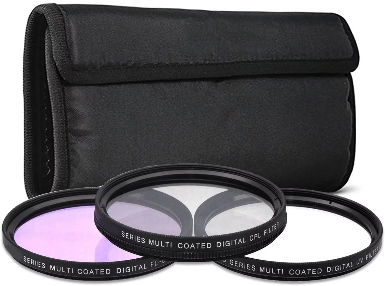 52mm 3PC Filter Kit CPL UV FLD for Panasonic 45-200mm f/4-5.6 G Vario MEGA OIS Lens