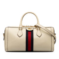 Secondhand Authenticated Gucci Ophidia Satchel Calf Leather White Unisex (Good)