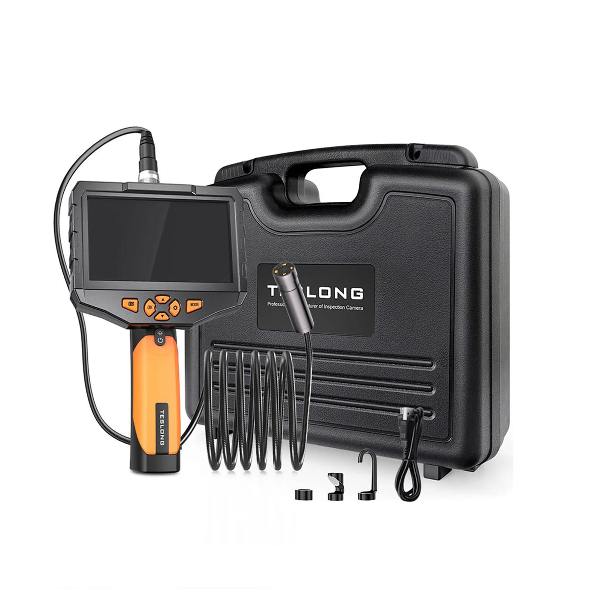 Teslong Dual Lens Endoscope & Household Inspection Camera with 5 In Screen