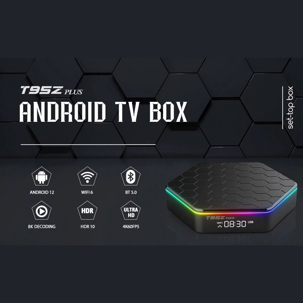 JahyShow T95Z Plus Quad Core 4+128G TV Box - 6K HD Stream Player, Smart Android 12.0