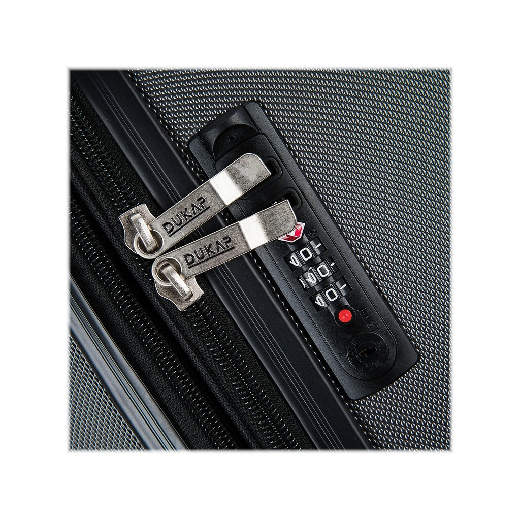 DUKAP Intely 2-Piece Plastic Luggage Set Gray (DKINT0SM-GRE)