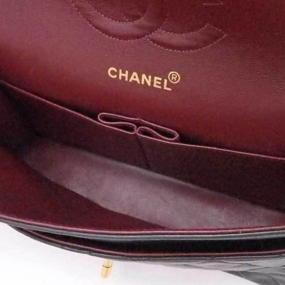 Previously Owned Chanel CHANEL shoulder bag matelasse double flap leather black gold ladies (Good)