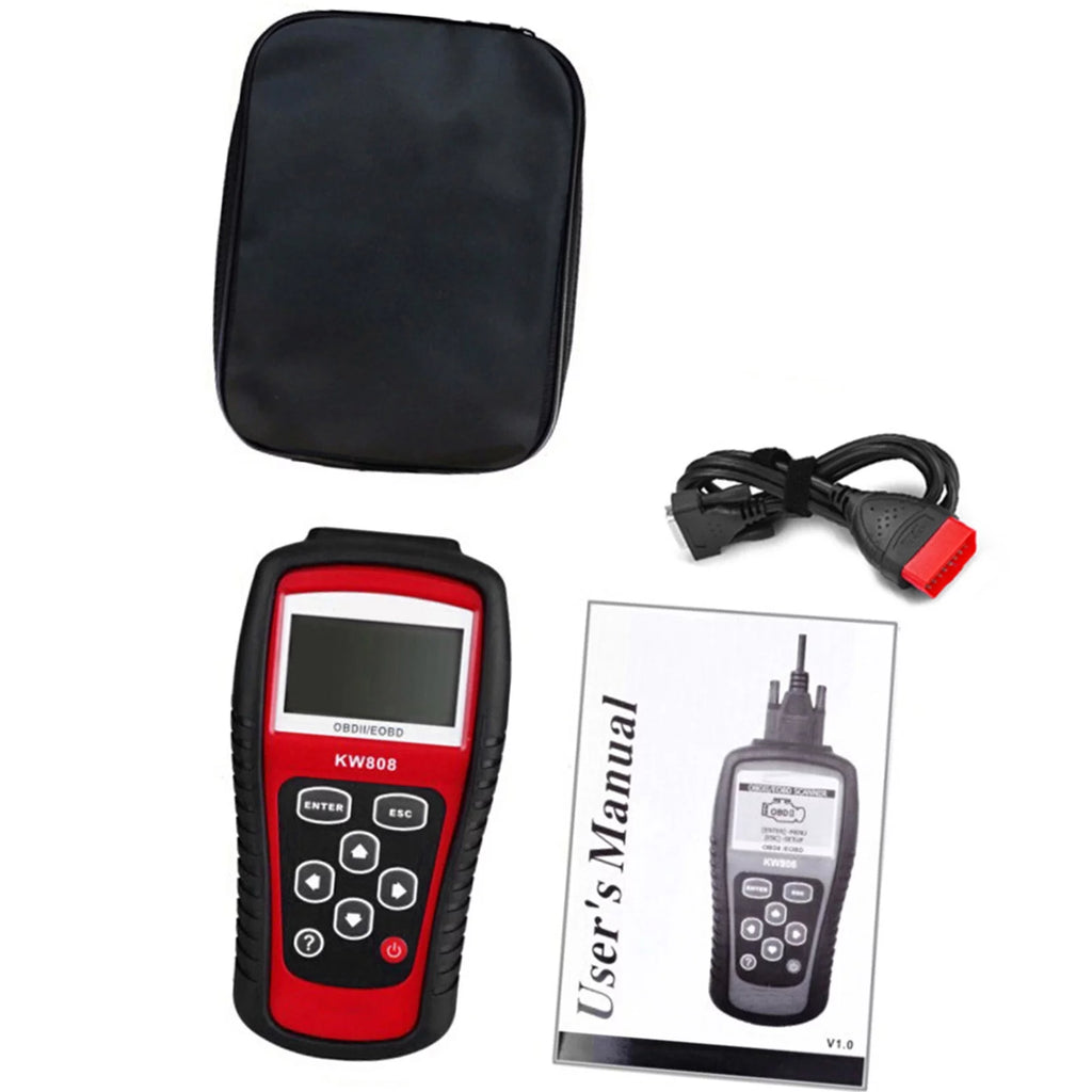 OBDII / EOBD Cars Code Reader and Auto Scanner Detection Decoder KW808