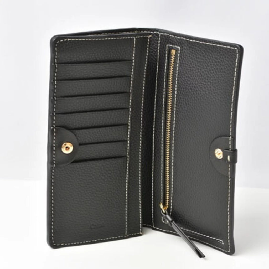 Secondhand Chloé Chloe Wallet Long Darryl Daryl Black CHC21SP115E04 (Like New)
