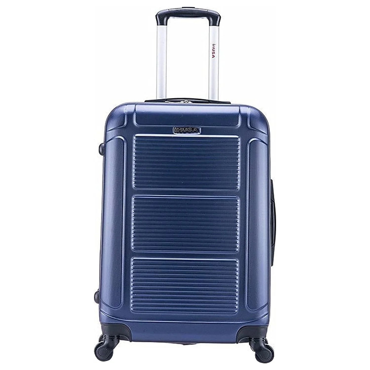 InUSA Pilot Medium Plastic 4-Wheel Spinner Luggage Blue (IUPIL00M-BLU)