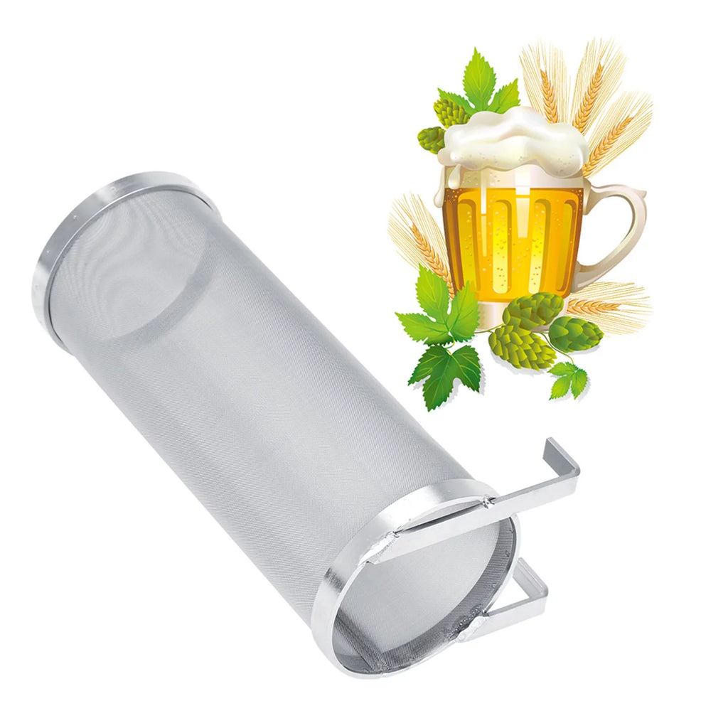 Regun Brew Filter,300 Micron Rust-resistant Metal Homemade Brew Beer Hop Mesh Filter Strainer (Size : 10 25.5cm)