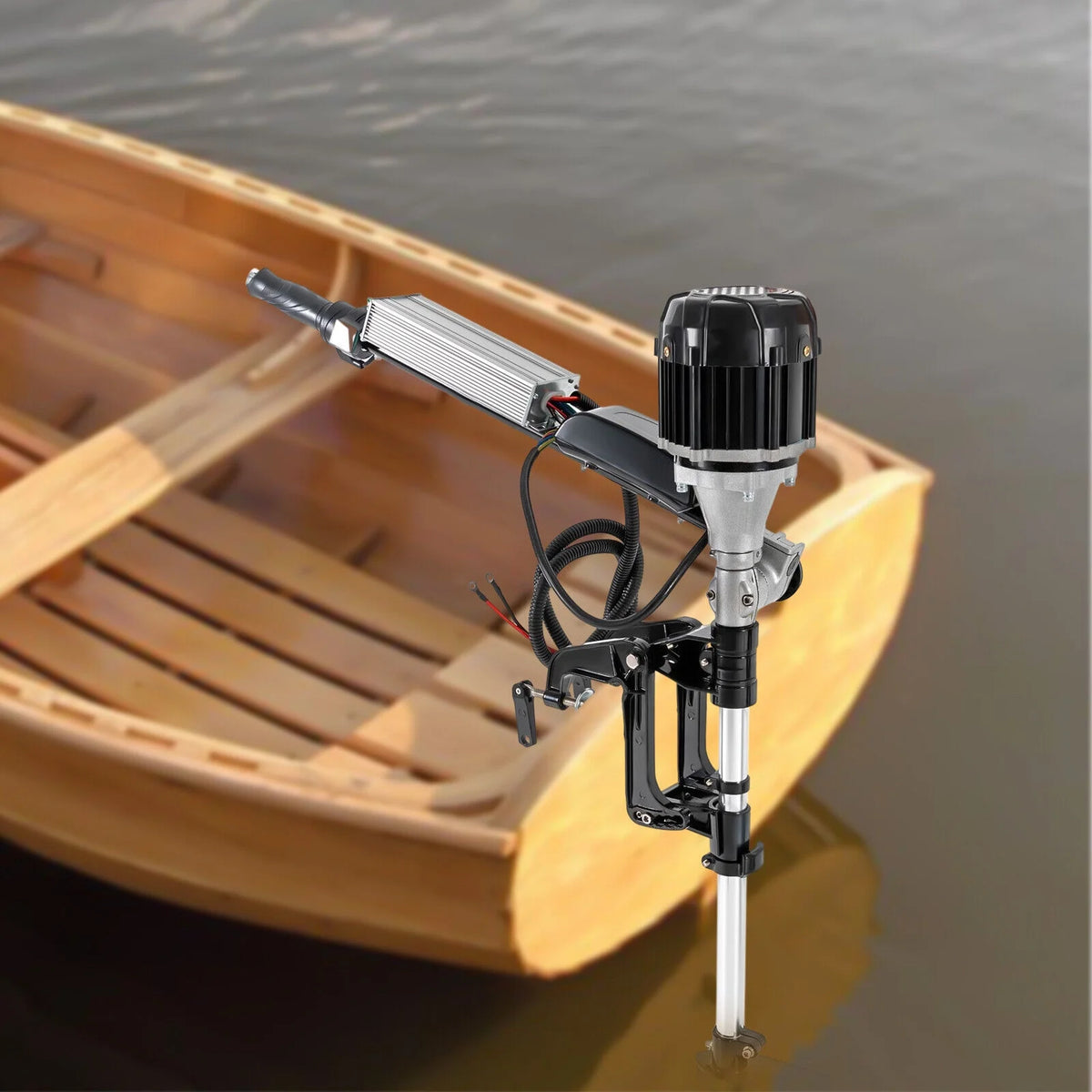 DENSET 48V Electric Outboard Motor Fishing Boat Engine 4800rpm Trolling Motor 1000W